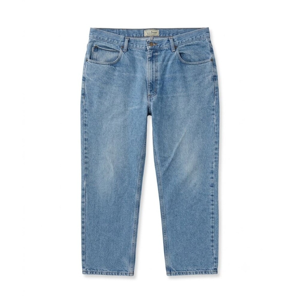 LL Bean Men’s Blue Classic Fit Jeans Cotton Denim Straight Leg Pants 37 x 29